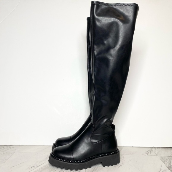 Vince Camuto Melleya Black Over the Knee Boot 7M - Picture 1 of 16